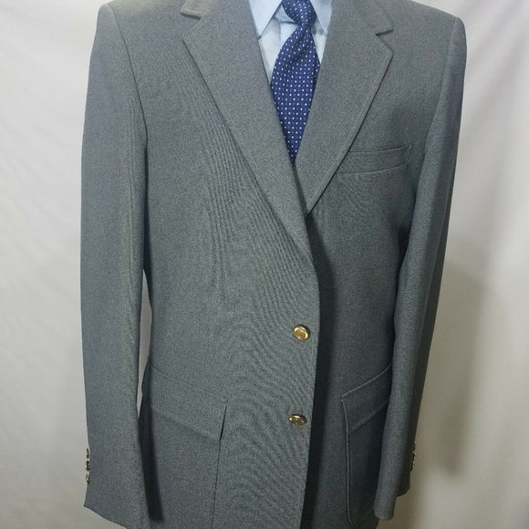 THE CLASSIC COLLECTION MENS 40XL BLAZER GRAY 2 BUTTONS S-147 - Picture 2 of 8